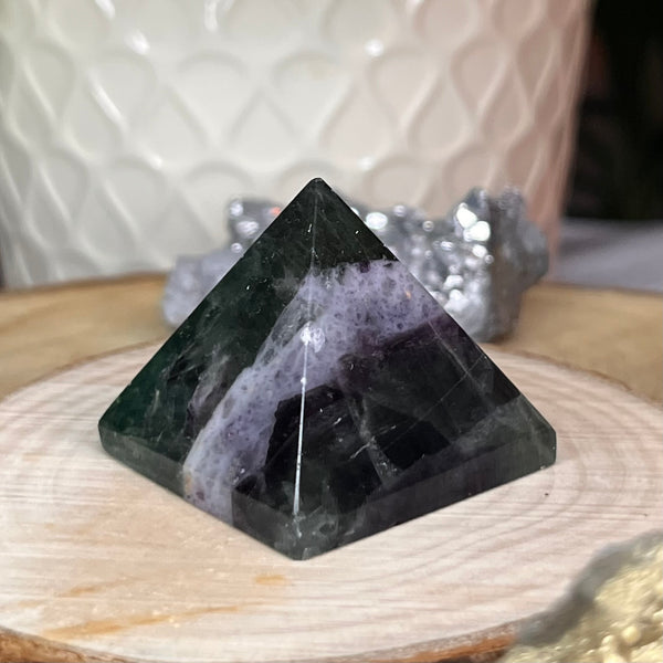 Fluorite Pyramid - Intuition & Protection