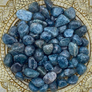 Blue Apatite Tumblestones - Intuition & Enlightenment BD Crystals