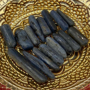 Blue Kyanite Tumblestones - Spiritual Protection BD Crystals