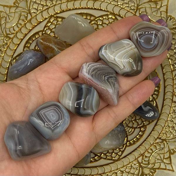 Botswana Agate Tumblestones - Change & Balance BD Crystals