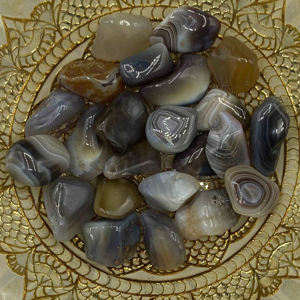 Botswana Agate Tumblestones - Change & Balance BD Crystals