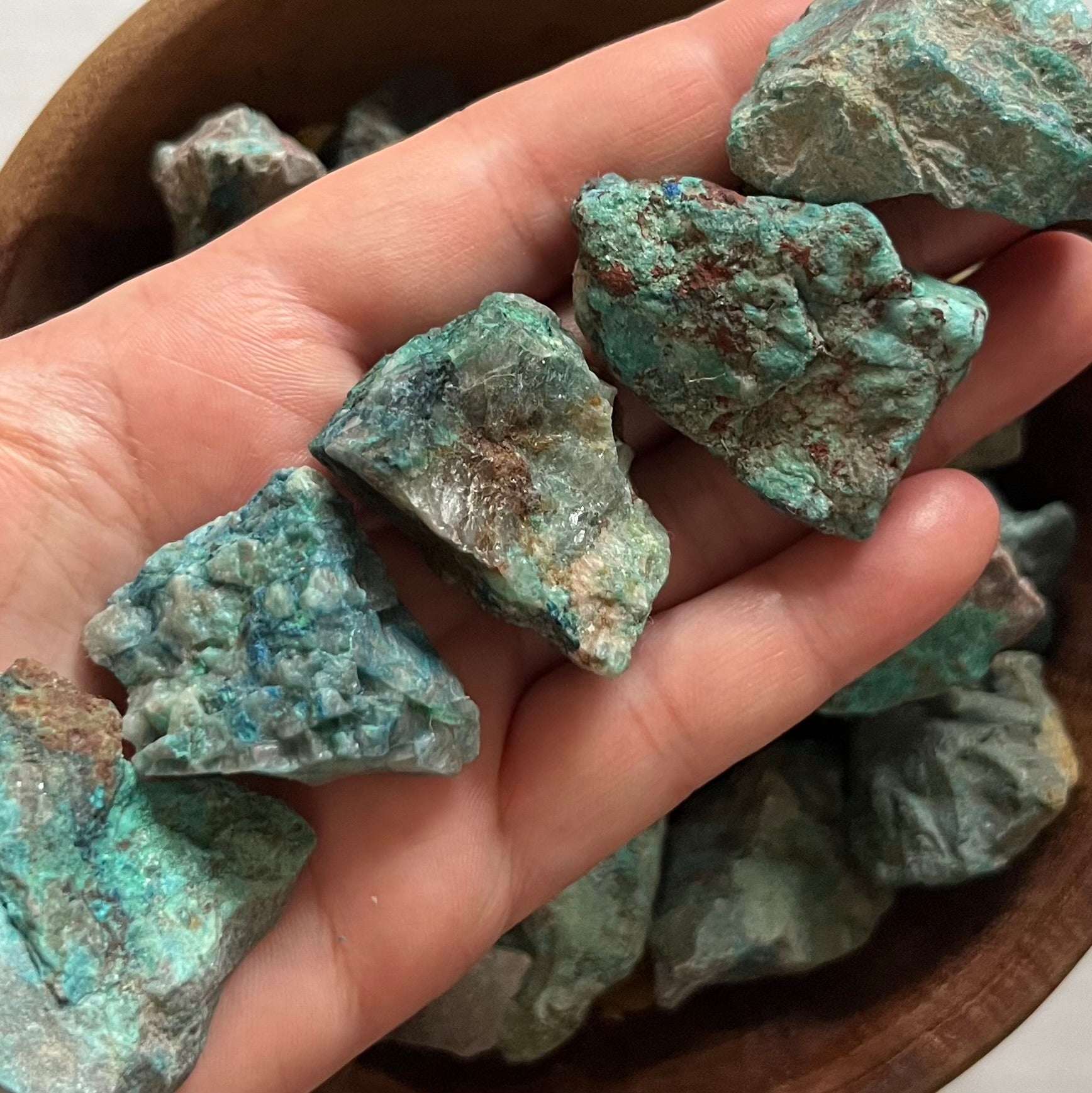 Rough Chrysocolla - Fertility & Sensitivity