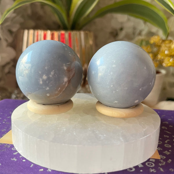 Angelite Sphere - Angelic Connection & Harmony