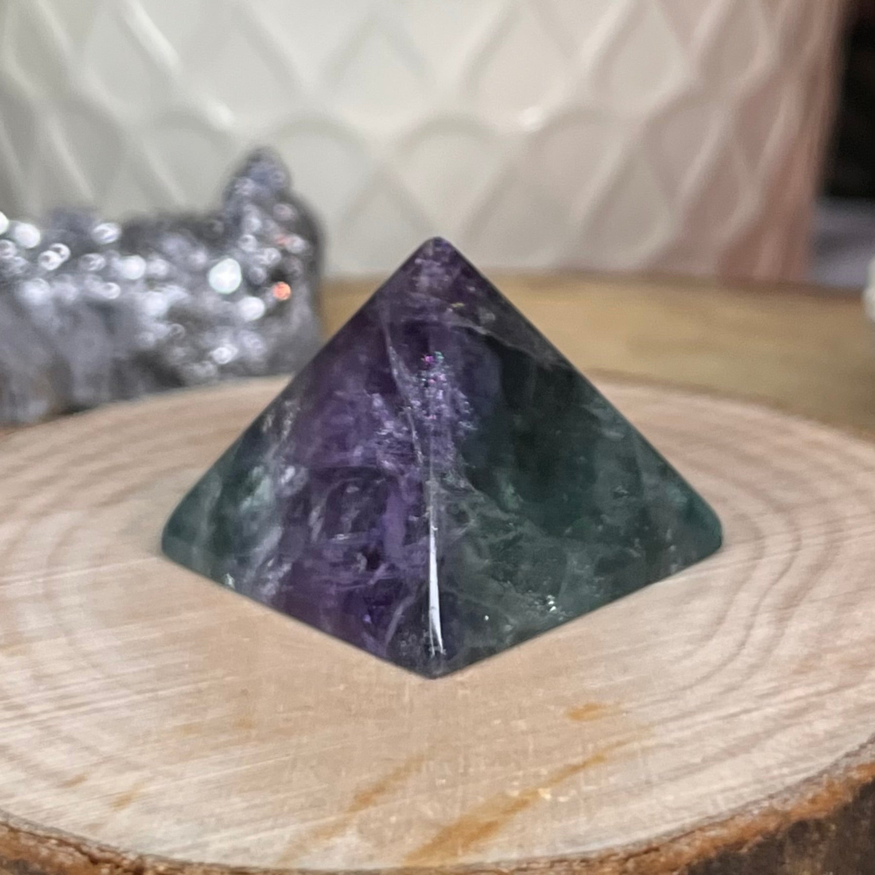 Fluorite Pyramid - Intuition & Protection