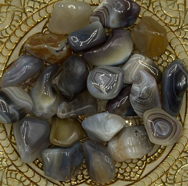 Banded Botswana Agate Tumblestones - Change & Balance