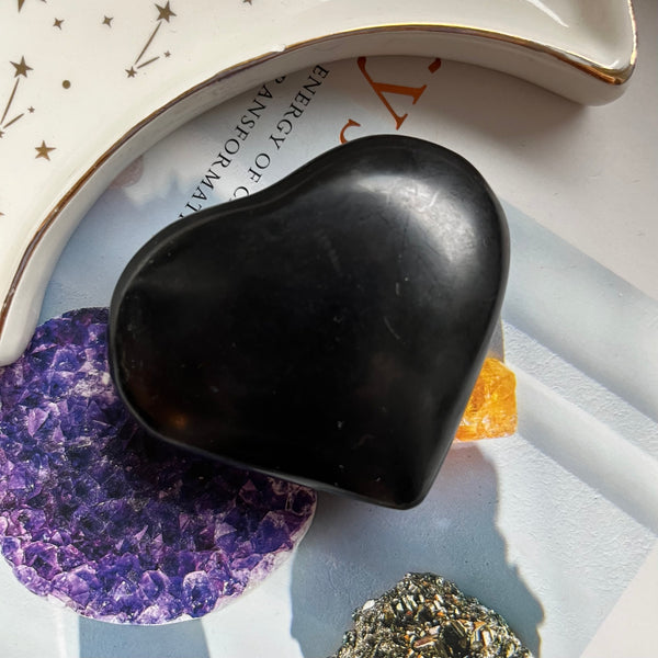 Shungite Heart - Stone of Life & Transmutation