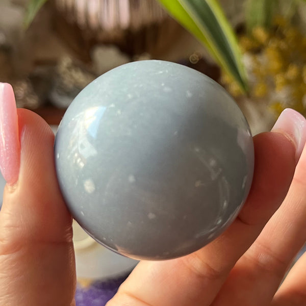 Angelite Sphere - Angelic Connection & Harmony