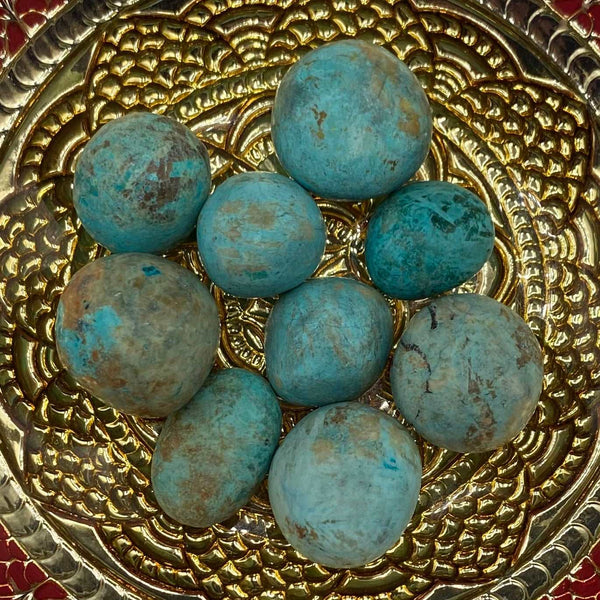 Chrysocolla Tumblestones (Extra Quality) - Fertility & Sensitivity BD Crystals