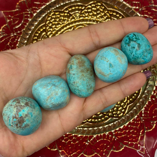 Chrysocolla Tumblestones (Extra Quality) - Fertility & Sensitivity BD Crystals