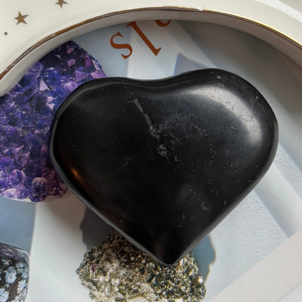 Shungite Heart - Stone of Life & Transmutation