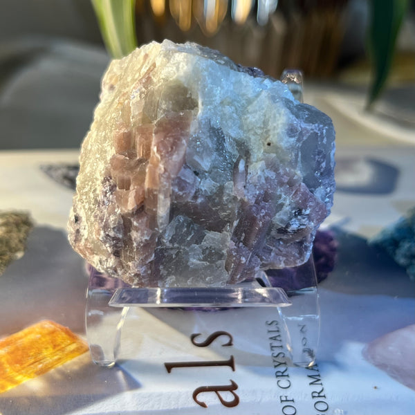 Rough Pink Tourmaline w/ Lepidolite - Emotional Healing & Self-Esteem