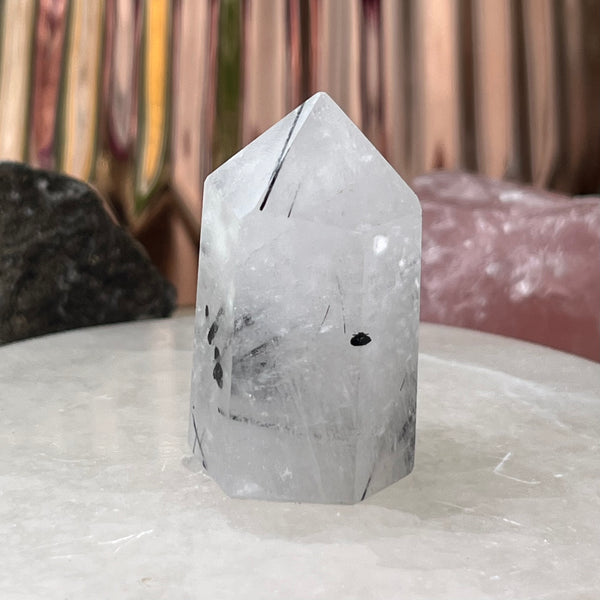 Tourmalined Quartz Point - Union & Happiness