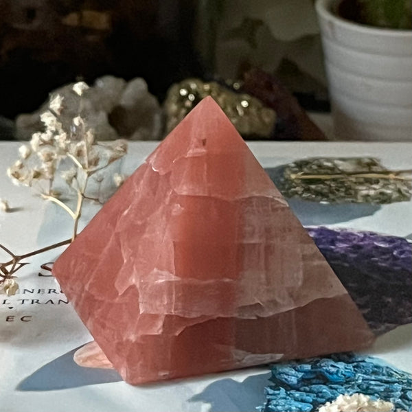 Rose Calcite Pyramid - Compassion & Empathy