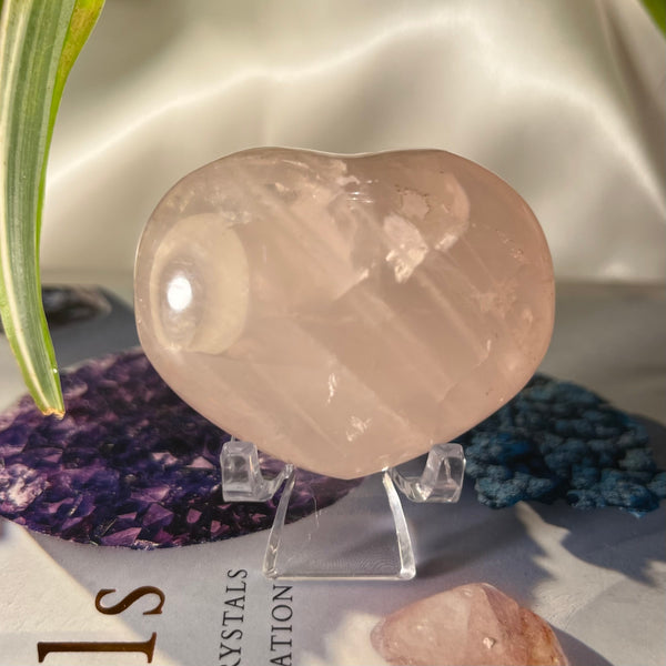 Rose Quartz Heart - Unconditional Love