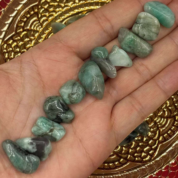 Emerald Tumblestones - Rejuvenation & Good Relationships BD Crystals