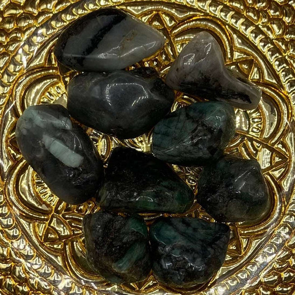 Emerald Tumblestones - Rejuvenation & Good Relationships BD Crystals