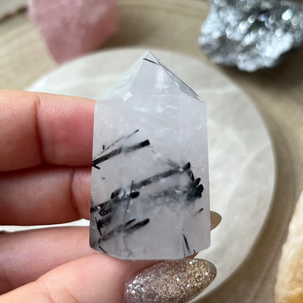 Tourmalined Quartz Point - Union & Happiness