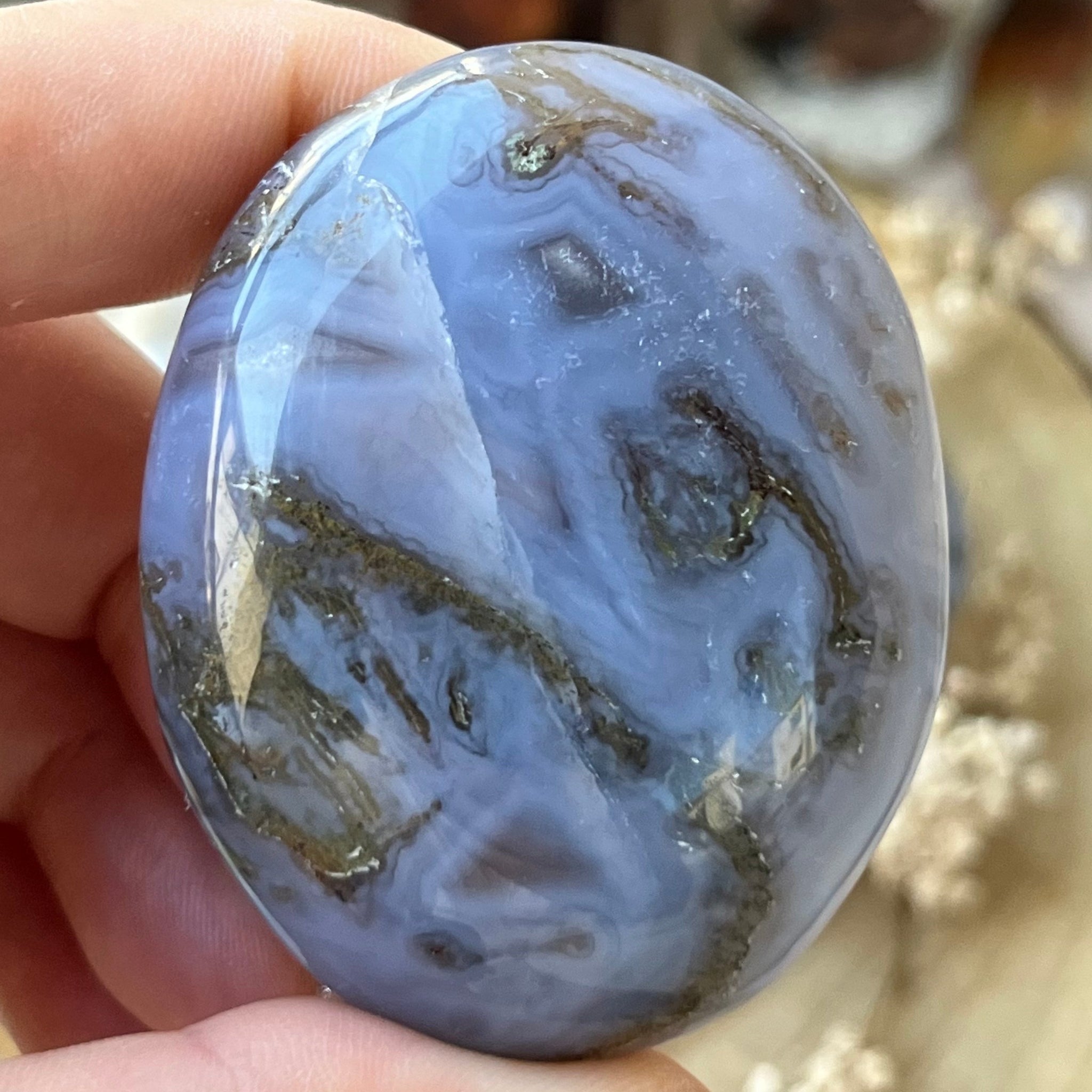 Moss Agate Palmstone