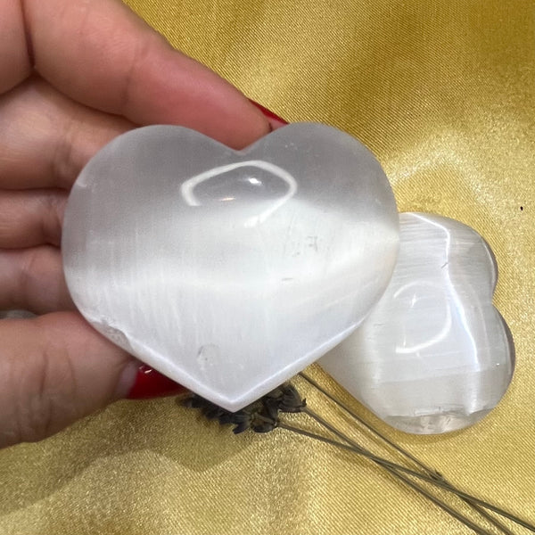 Selenite Heart - Cleansing & Purification