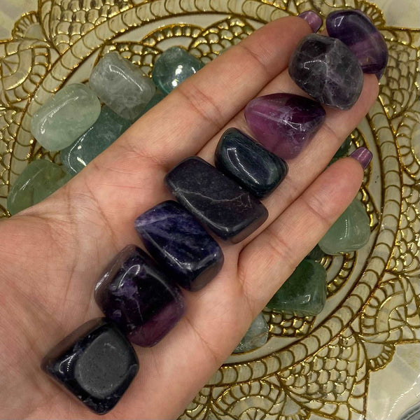 Fluorite Tumblestones - Intuition & Protection BD Crystals