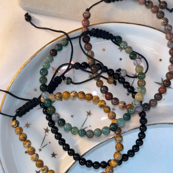 Tibetan-style Crystal Beads Bracelets