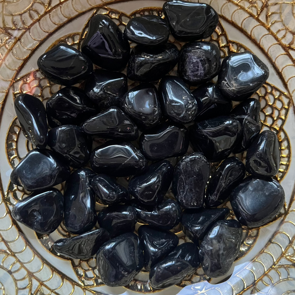 Black Onyx Tumblestones - Inner Strength & Energy Healing