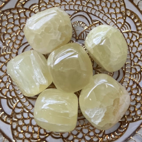 Lemon Calcite Tumblestones