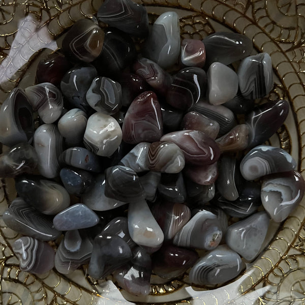 Banded Botswana Agate Tumblestones - Change & Balance