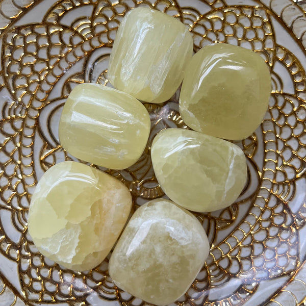 Lemon Calcite Tumblestones