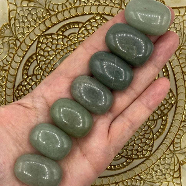 Green Aventurine Tumblestones - Abundance & & Good Fortune BD Crystals