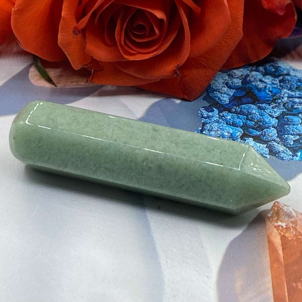 Green Aventurine Wand - Abundance & Good Fortune BD Crystals