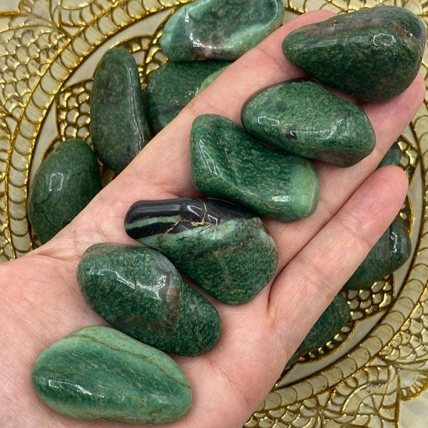 Green Quartz Tumblestones (South Africa) - Vitality & Healing BD Crystals