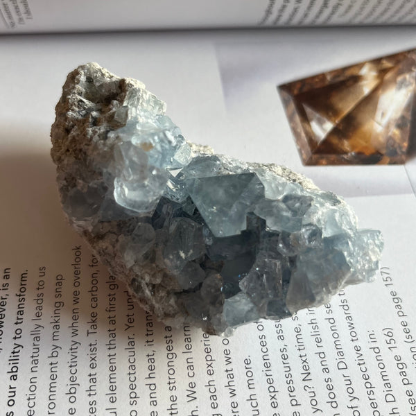 Celestite Cluster - Spiritual Guidance & Mental Clarity