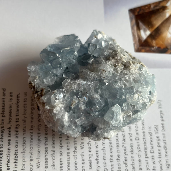 Celestite Cluster - Spiritual Guidance & Mental Clarity