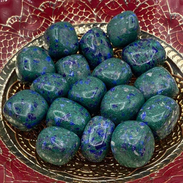 Lapis Lazuli & Malachite Tumblestones BD Crystals