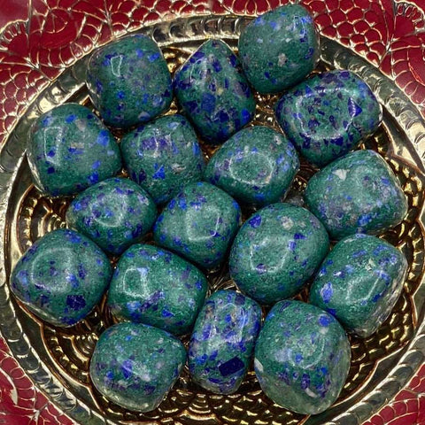 Lapis Lazuli & Malachite Tumblestones BD Crystals