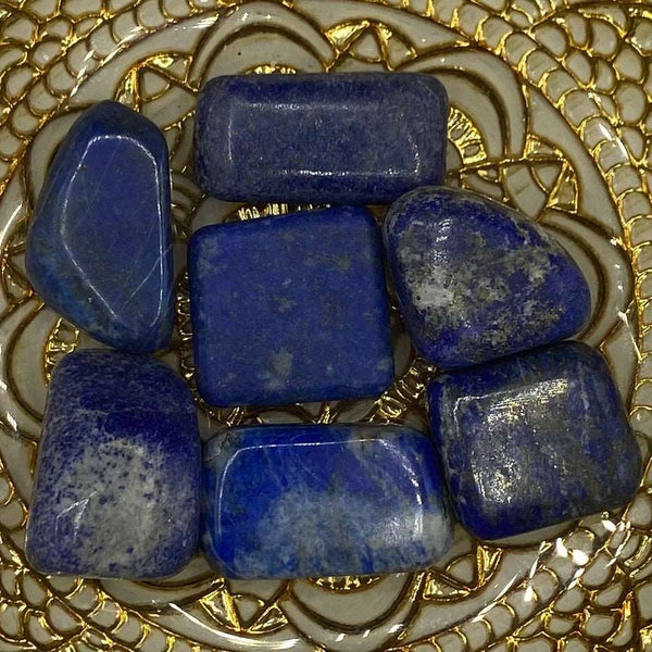 Lapis Lazuli Tumblestones - Spiritual Elevation & Wisdom BD Crystals