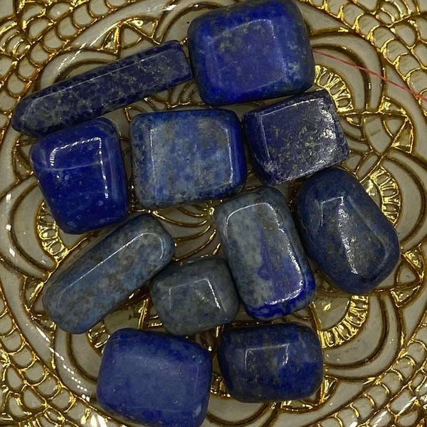 Lapis Lazuli Tumblestones - Spiritual Elevation & Wisdom BD Crystals