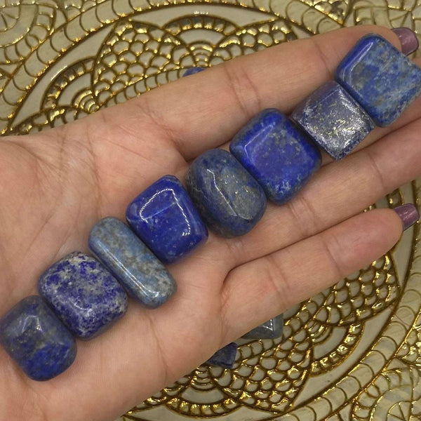 Lapis Lazuli Tumblestones - Spiritual Elevation & Wisdom BD Crystals