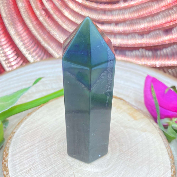 Nephrite Jade Polished Point - Dreams & Tranquility BD Crystals