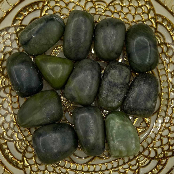 Nephrite Jade Tumblestones - Dreams & Tranquility BD Crystals