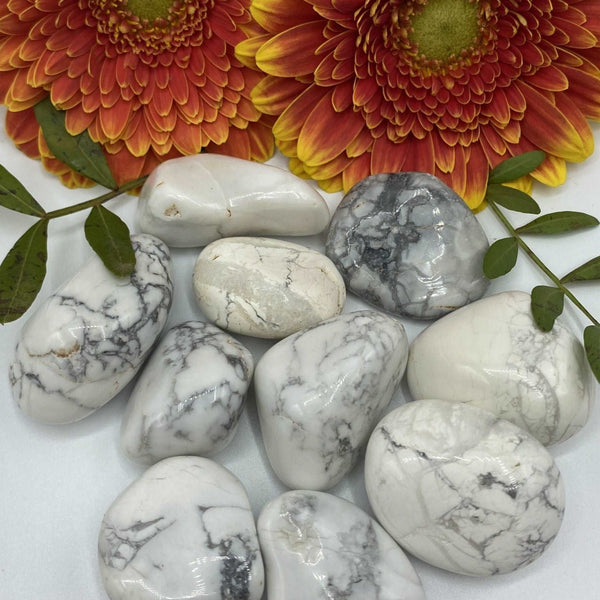 White Howlite Tumblestones - Peace & Harmony BD Crystals