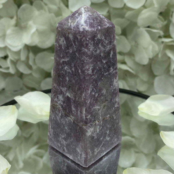 Lepidolite Obelisk - Transmutation & Happiness