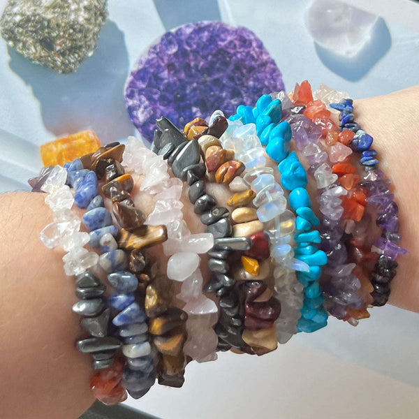 Crystal Chips Bracelets