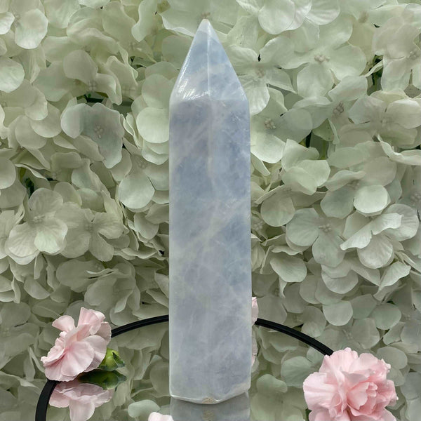 Blue Calcite Tower - Tranquility & Communication