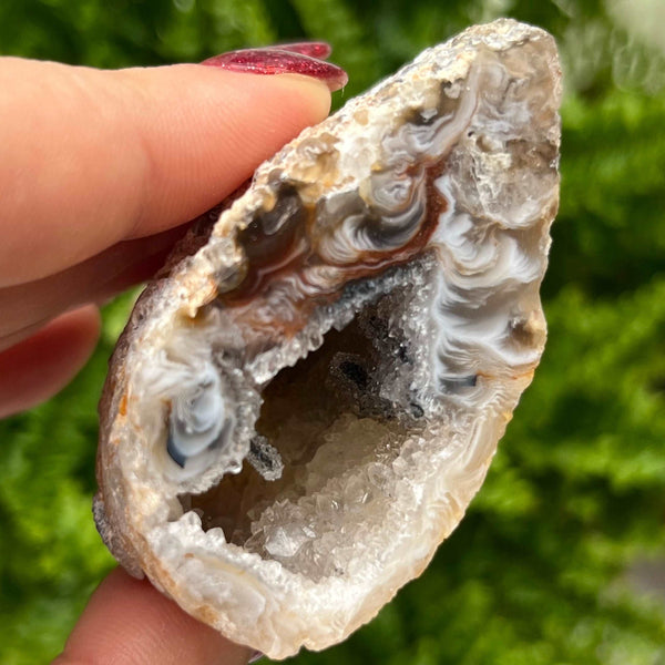 Crystal Oco Agate Druzy Geode Halves