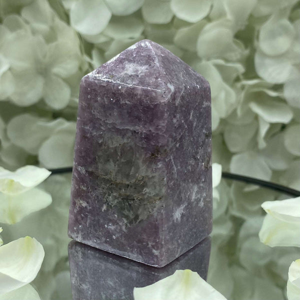 Lepidolite Obelisk - Transmutation & Happiness