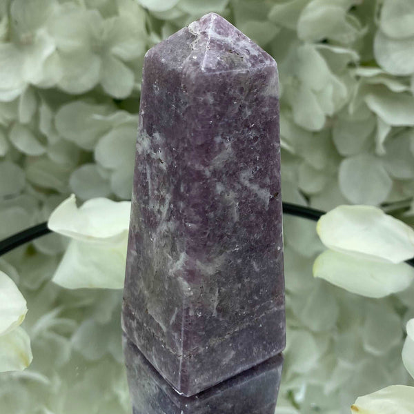 Lepidolite Obelisk - Transmutation & Happiness