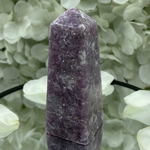 Lepidolite Obelisk - Transmutation & Happiness