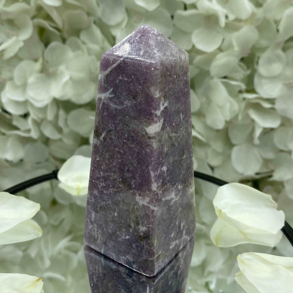 Lepidolite Obelisk - Transmutation & Happiness